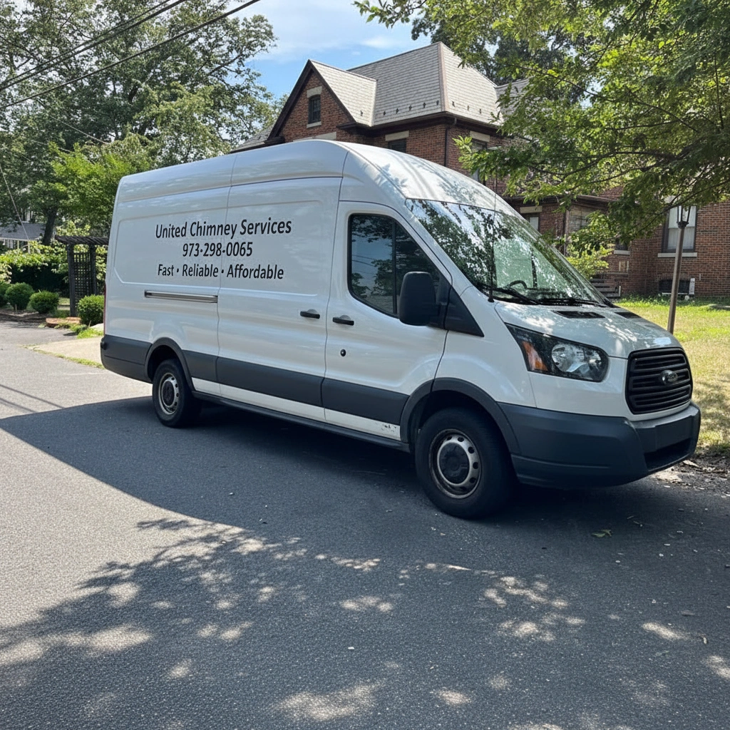 United Chimney Services branded service van ready for chimney sweep appointments in Clifton